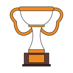 Trophy cup championship vector illustration graphic design