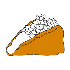 Taco mexican food vector illustration graphic design