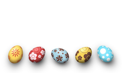 ester egg on white background