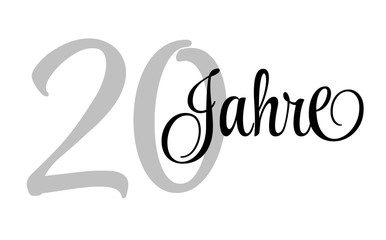 20 Jahre - Schriftzug 