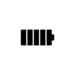 Cellular Battery. Flat Vector Icon. Simple black symbol on white background