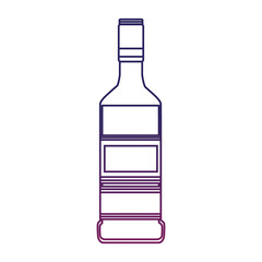 Tequila bottle isolated vector illustration graphic design