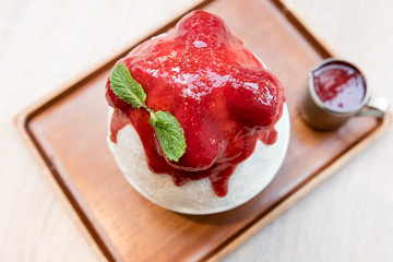 strawberry ice shave