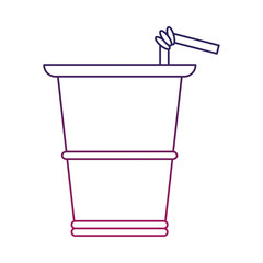 Soda cup to go vector illustration graphic design