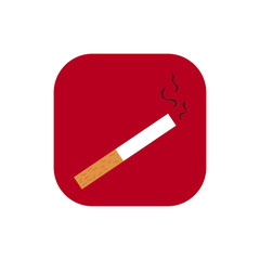Square icon of a cigarette.