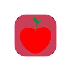 Red apple icon.