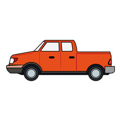 Pick up vehicle vector illustration graphic design