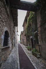 Une petite ruelle typique dans Saint Paul -de -Vence 