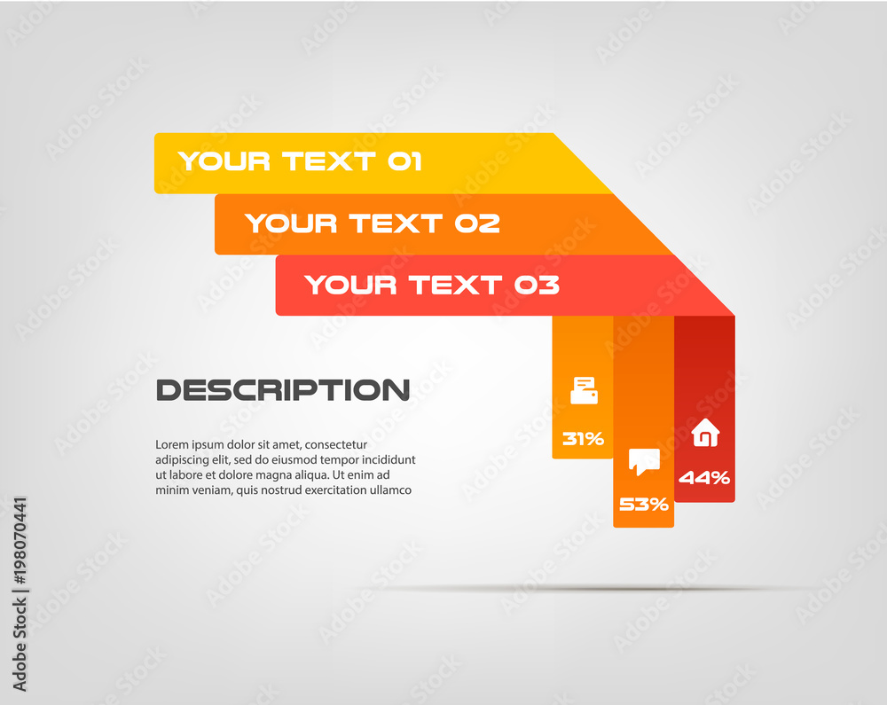 Aufkleber line infographic design vector and marketing icons can be used for workflow layout, diagram, annual 