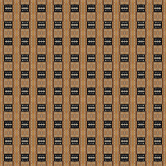 Ethnic pattern in the style of African tribes, Australian aborigines, American Indians. Seamless background for print on fabric
