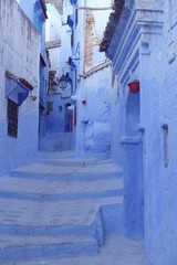 Maroc, Chefchaouen, quartier historique, village bleu, architecture, porte