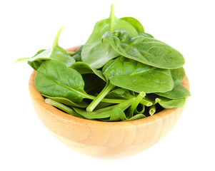 Baby spinach leaves