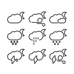 Set of weather icons