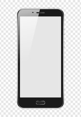 Vector smartphone in a transparancy background. To present your application and adaptive web - desing.
