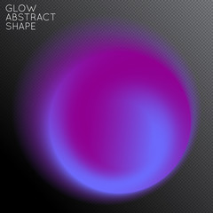 Abstract glow plasma shape