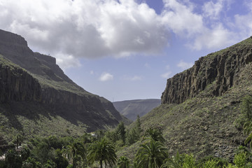 Naklejka premium Beautiful rocks landscape in Canaries islands
