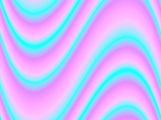 Obraz premium Pink, purple and blue wave. Hologram background. Vector illustration