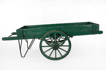 Historic carriage Netherlands. Pushcart. Barrow. Handcart. © A