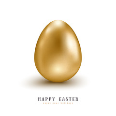 Realistic golden egg