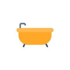 bath flat vector icon. Modern simple isolated sign. Pixel perfect vector  illustration for logo, website, mobile app and other designs