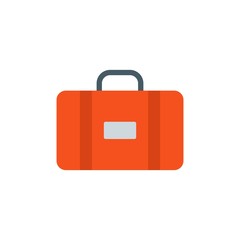 luggage, baggage flat vector icon. Modern simple isolated sign. Pixel perfect vector  illustration for logo, website, mobile app and other designs