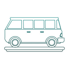 Retro van vehicle vector illustration graphic design