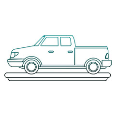 Pick up vehicle vector illustration graphic design