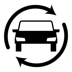 Car. Vector illustration. Icon.