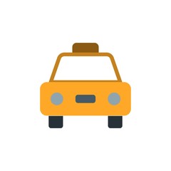 taxi, cab flat vector icon. Modern simple isolated sign. Pixel perfect vector  illustration for logo, website, mobile app and other designs