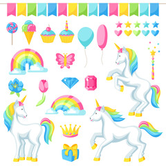 Collection of unicorns and fantasy decorative objects