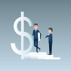 Cartoon businessman design