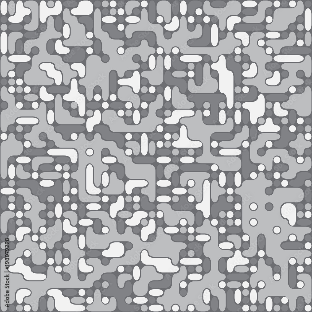 Poster abstract seamless pattern of smooth shapes.