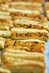 Cheese crackers with caraway seeds