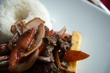 Peruvian Food -  Lomo Saltado 