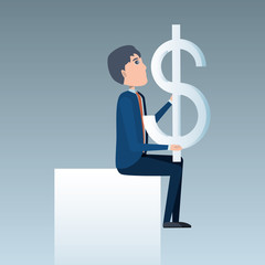 Cartoon businessman design