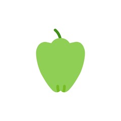 bulgarian pepper flat vector icon. Modern simple isolated sign. Pixel perfect vector  illustration for logo, website, mobile app and other designs
