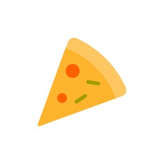 pizza slice flat vector icon. Modern simple isolated sign. Pixel perfect vector  illustration for logo, website, mobile app and other designs