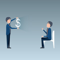 Cartoon businessman design