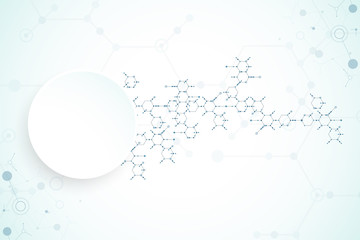Obraz premium Abstract technology hexagonal background. Connection structure.