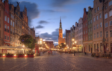 Fototapeta na wymiar Gdansk view of the old town