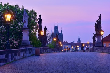 Spring Sunrise on Charles Bridge