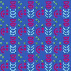 Futuristic harvest seamless pattern. Suitable for screen, print and other media.