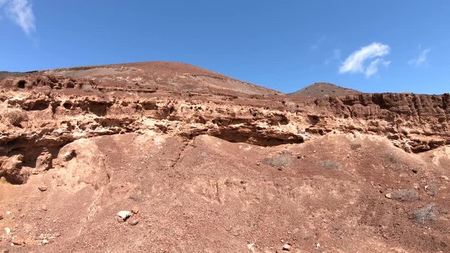 Vulkankegel, Vulkankrater, Krater, Calderon Hondo, Vulkanberg, Fuerteventura, 4K