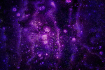 Purple and Pink Abstract Galaxy Background Illustration