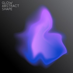 Abstract glow plasma shape