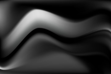 black and white blurry waves and curved lines background