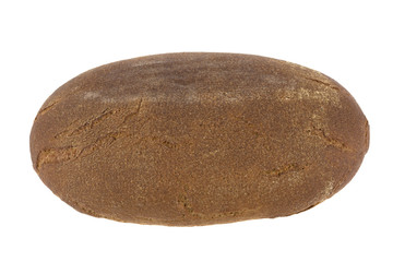 rye bread isolated on white background