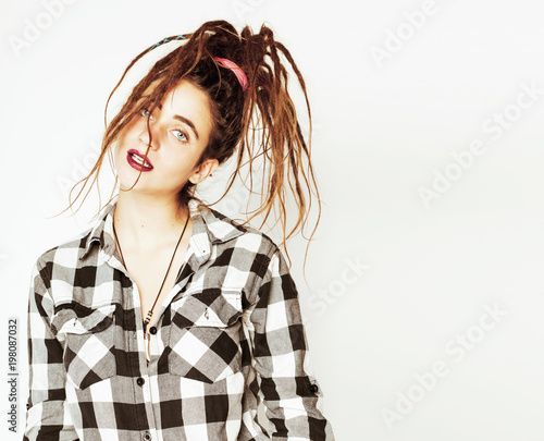 Real Caucasian Woman With Dreadlocks Hairstyle Funny