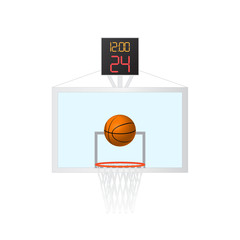 Basketball Hoop Illustration