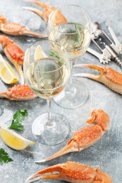 Seafood and white wine